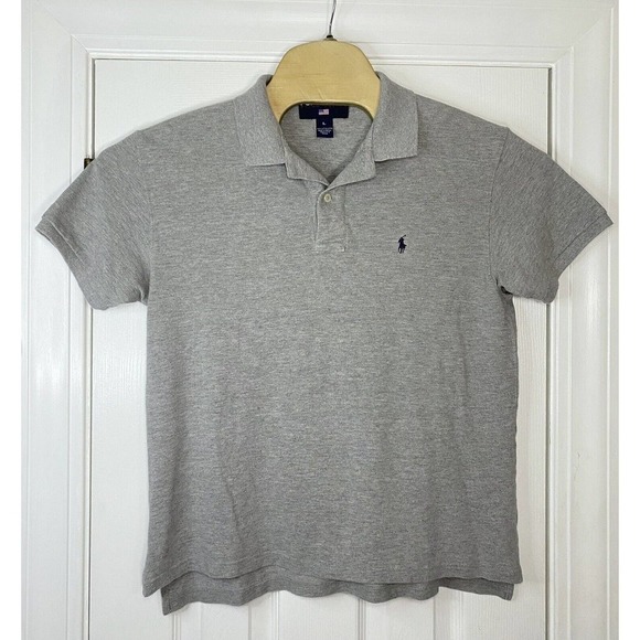 Polo Sport Ralph Lauren Mens Short Sleeve Polo Shirt Grey‎ Blue Large - Picture 1 of 7